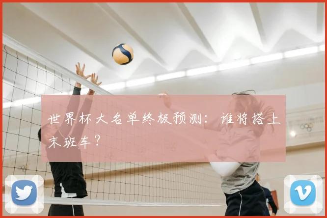 世界杯大名单终极预测：谁将搭上末班车？